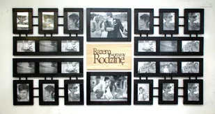 Galeria Ścienna drewniane ramki na zdjęcia Prezent na Ślub 10x15cm - Ramki na zdjęcia - miniaturka - grafika 1