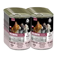 Mokra karma dla psów - PetRepublic karma monoproteinowa wołowa dla kota, kawałki w sosie 10x400g - miniaturka - grafika 1
