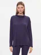 Piżamy damskie - Triumph Bluza Thermal MyWear Sweater 10216560 Granatowy Regular Fit - miniaturka - grafika 1