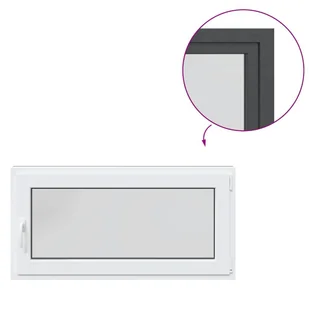 vidaXL Okno piwniczne RISOR 120x60 cm uchylno-rozwierne DIN prawe - Tablice i flipcharty - miniaturka - grafika 1