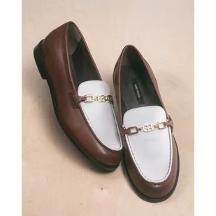 Mokasyny Gino Rossi CASI-118135 Brązowy - Mokasyny damskie - miniaturka - grafika 1