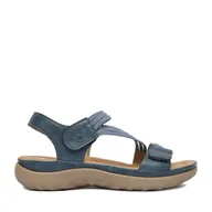 Sandały damskie - Sandały Rieker CEO-64870-14 Niebieski - miniaturka - grafika 1