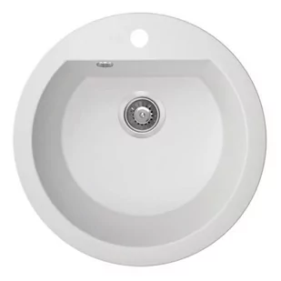 Laveo Zlewozmywak granitowy biały DAFNE SBD 680T - Zlewozmywaki - miniaturka - grafika 1