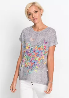 Koszulki i topy damskie - Shirt z nadrukiem w motyle - bonprix - grafika 1