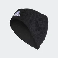 Czapki damskie - Czapka zimowa ADIDAS LOGO BEANIE CUF IB2651 – Czarny - miniaturka - grafika 1