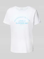 Koszulki i topy damskie - T-shirt o kroju regular fit z czystej bawełny - miniaturka - grafika 1