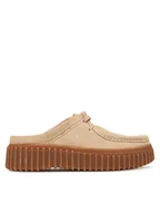 Klapki i japonki damskie - Clarks Klapki Torhill Mule 26181197 Écru - miniaturka - grafika 1
