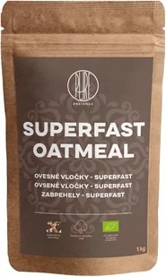 BrainMax Pure Superfast Płatki Owsiane BIO, 1kg - Zdrowa żywność - miniaturka - grafika 1
