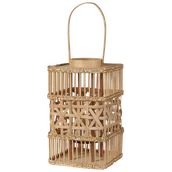 Lampy ogrodowe - Lampion bambusowy 35 cm naturalny LUMBIS - miniaturka - grafika 1