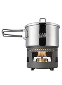 Kuchnia turystyczne i akcesoria - Zestaw do gotowania Esbit Cookset with Alcohol Burner 1500 ml - steel - miniaturka - grafika 1