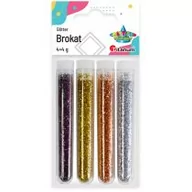 Pozostałe akcesoria dla plastyków - Titanum Brokat w fiolkach mix 4 kolory - miniaturka - grafika 1