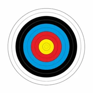 Akcesoria łucznicze - Yate Papierowe tarcze łucznicze Yate średnica 80 cm 10 szt SL00027 - miniaturka - grafika 1