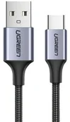 Kable USB - Ugreen Kabel USB - USB-C, 0,5m, 3A, Quick Charge 3.0, szary - miniaturka - grafika 1