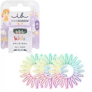 invisibobble Kids Magic Rainbow, gumka do włosów dla dzieci, spiralna gumka do warkocza, wysoki komfort noszenia, wodoodporna, idealna dla dzieci, kolorowe kolory tęczy, 3 sztuki - Ozdoby do włosów - miniaturka - grafika 1