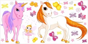 Naklejki dla dzieci mat motyle Kucyki 42, 150x75 cm - Naklejki na ścianę Naklejki dla dzieci mat motyle Kucyki 42, 150x75 cm - Naklejki na ścianę - miniaturka - grafika 1