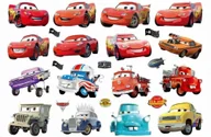 Zabawki kreatywne - Tatuaże zmywalne dla dzieci auta Zygzak cars duży arkusz E2 - miniaturka - grafika 1