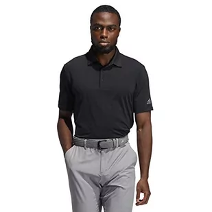 adidas Golf męska koszulka polo 2021 Ultimate365 Solid Performance Stretch, Czarny, M - Koszulki męskie - miniaturka - grafika 1
