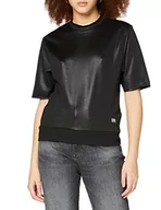 Swetry damskie - G-STAR RAW Damski sweter Glossy Jasmar Oversized, Dk Black C537-6484, XXS - miniaturka - grafika 1