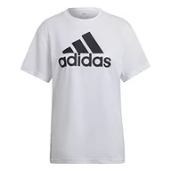 Koszulki i topy damskie - adidas Koszulka damska W Bl Boyf T, biały/czarny, XS - miniaturka - grafika 1