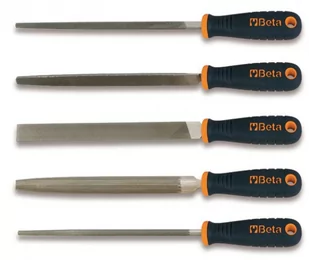 BETA PILNIK PÓŁGŁADZIK, Z RĘKOJEŚCIĄ OKRĄGŁY 200mm - Kombinerki i obcęgi - miniaturka - grafika 1