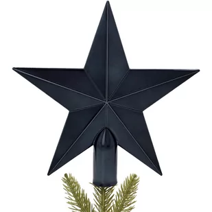 Antracytowa gwiazda na choinkę, czubek 20 cm - Bombki - miniaturka - grafika 1