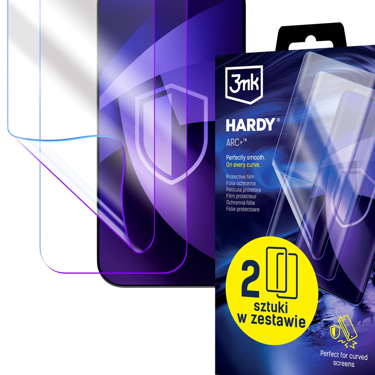 2szt antyuderzeniowa folia ochronna na Samsung Galaxy A35/A55 5G - 3mk HARDY® ARC+™