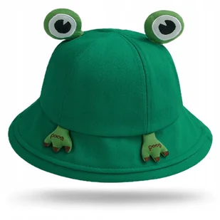 KAPELUSZ RYBACKI BUCKET CZAPKA HAT ŻABA ZIELONY - Czapki damskie - miniaturka - grafika 1