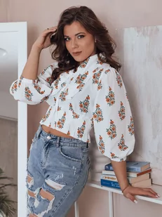 Bluzka damska ORMIAN biała Dstreet DY0370-XL - Bluzki damskie - miniaturka - grafika 1