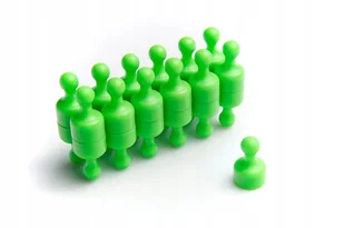 Magnes na lodówkę, biurowy 12x20 Zielony - Magnesy - miniaturka - grafika 1