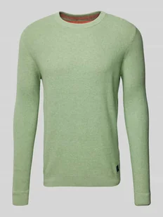 Sweter z dzianiny o kroju regular fit z czystej bawełny - Swetry męskie - miniaturka - grafika 1
