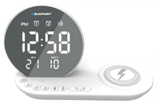 Radiobudzik FM z ładowarką indukcyjną LED USB Blaupunkt CR85WH CHARGE - Radiobudziki - miniaturka - grafika 2
