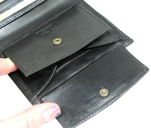 Portfel Męski Skórzany EL FORREST Skóra Bydlęca Duży Pionowy Bez Zapięcia Dwa Skrzydełka RFID CZARNY 896 61 13 x 10 x 3 [cm] - Portfele - miniaturka - grafika 12