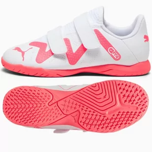 Buty piłkarskie Puma Future Play IT V Jr 107395 (kolor Biały, rozmiar 28) - Piłka nożna - miniaturka - grafika 1