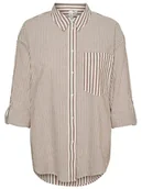 Bluzki damskie - Vero Moda Bluzka w kolorze biało-beżowym - miniaturka - grafika 1