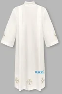 Szaty liturgiczne - Alba kapłańska haftowana - ecri - miniaturka - grafika 1
