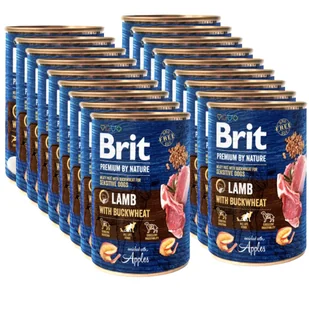 Brit Premium by Nature Lamb With BUCKWHEAT 18x400g - Mokra karma dla psów - miniaturka - grafika 1