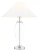 Lampy stojące - Kaspa : Lampa stołowa Rea - biały abażur (40604101) - miniaturka - grafika 1