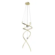 Lampy sufitowe - Maxlight P0483D Lampa Wisząca Ritz Złoto Szczotkowane - miniaturka - grafika 1
