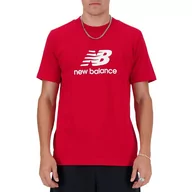 Koszulki męskie - Koszulka New Balance MT41502TRE - czerwona - miniaturka - grafika 1