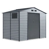 Altany ogrodowe - Domek Na Narzędzia Montreal 9X6 Light Grey - miniaturka - grafika 1