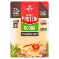 Sery - Sertop Tychy Protein Ser żółty w plastrach gouda 135 g - miniaturka - grafika 1