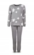 Piżamy damskie - Piżama damska bawełniana szara w gwiazdki M 40/42 - miniaturka - grafika 1