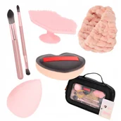Kosmetyczki, organizery i kuferki - ZESTAW PODARUNKOWY Z KOSMETYKAMI DO MAKIJAŻU TWARZY + KOSMETYCZKA DLA NIEJ - miniaturka - grafika 1