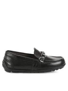 Geox Mokasyny J New Fast J746CC 43 C9999 S Czarny - Buty dla chłopców - miniaturka - grafika 1