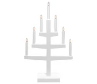 Oświetlenie świąteczne - Eglo 410153 - Świecznik bożonarodzeniowy TRAPP 7xE10/3W/230V biały - miniaturka - grafika 1
