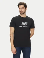 Koszulki męskie - New Balance T-Shirt Essentials MT51503 Czarny Regular Fit - miniaturka - grafika 1