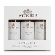 Akcesoria podróżnicze - Podróżny zestaw kosmetyków szampon, żel, krem do rąk Joyful Life - miniaturka - grafika 1