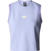 Koszulki i topy damskie - The North Face Kobiety Terry Relaxed Cropped Tank Top Purple Mint XL - miniaturka - grafika 1