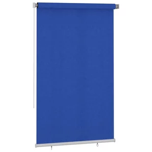 vidaXL Roleta zewnętrzna, 140x230 cm, niebieska, HDPE - Rolety - miniaturka - grafika 1