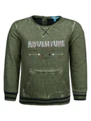 Bluzy dla chłopców - Chłopięca bluza nierozpinana zielona Lief r.104 - miniaturka - grafika 1